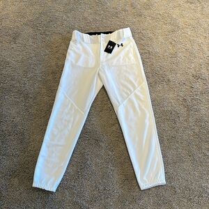 Under Armour NWT Men’s Medium Utility Baseball Pants Closed White